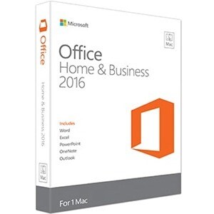 Microsoft Office 2016 Home & Business - 1 Mac - Medialess