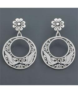 Kissing Dove Sterling Silver Earrings (Mexico)