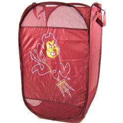 Arizona State Sun Devils Pop Up Portable Laundry Hamper College Themed