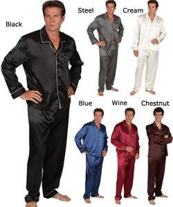 Men's Classic 2-piece Satin Pajama Set - Free Shipping On Orders ...