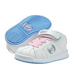   Kids Phat Classic Beamer Mid (Infant/Toddler) White/B. Pink & B. Blue