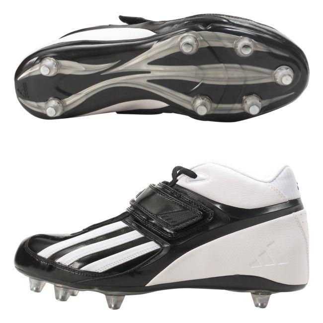 Adidas Quickslant D Mid Mens Football Cleats size 8.5 Adidas Quickslant Mid D Football Cleats Black & White Mens  main image 2