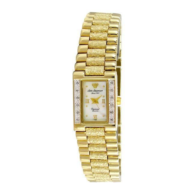 Jules Jurgensen Diamond Goldtone Quartz Watch Jules Jurgensen Women's Jules Jurgensen Watches