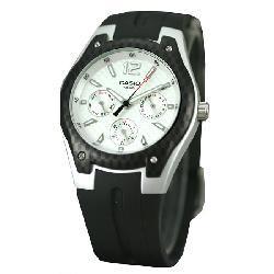 casio men's black resin strap watch
