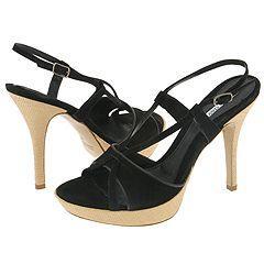 Charles David Strut Black Suede Charles David Sandals