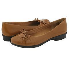 Clarks Tuscany Tan Leather Flat Clarks Flats