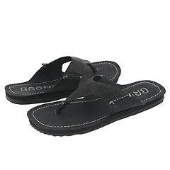 Bronx Shoes Panarea Thong Black   Lavato Bronx Shoes Sandals