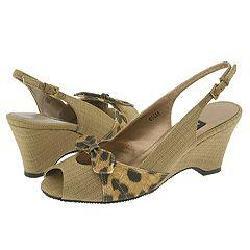 Vaneli Bert Nut Fabric With Natural Dogo Linen Vaneli Sandals