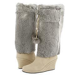 Taryn Rose Douce Camel Suede/Rabbit Fur