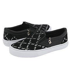 Baby Phat Diamond Slip On Black/Silver Baby Phat Slip ons