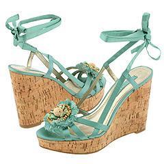 Nine West Natriona Green Satin