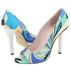 Emilio Pucci 783985 Marina Nappa Print Emilio Pucci Heels