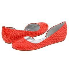 DKNY Brianna Orange Patent Python