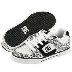 DC Kids Pure Graffiti (Toddler/Youth) White/Black  