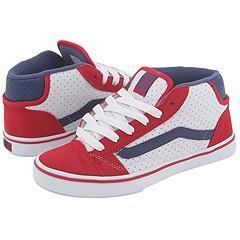 Vans No Skool 2 Mid W White/Lipstick Red  