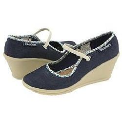 Skechers Sweets   Overjoyed Denim Blue Canvas