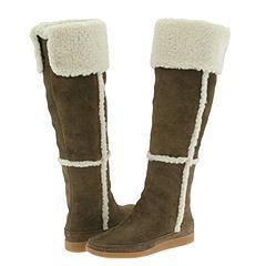   Michael Kors Fairbanks Shearling Boot Taupe Suede  