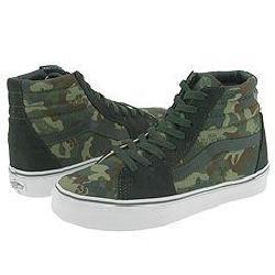 Vans Kids SK8 Hi™ (Youth/Adult) Skull Turtle Camo/Green/Black/Deep