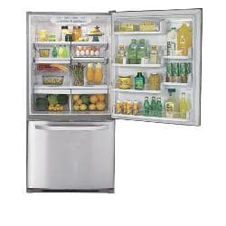 LG 22-cubic-foot Stainless Steel Refrigerator - Overstock ...