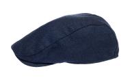 Newsboy Wool Blend Cap Paperboy Men Boy Gatsby Hipster Ivy Hat, Herringbone Navy Blue