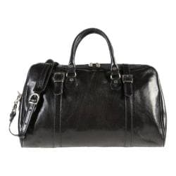 Shop Alberto Bellucci Milano Travel Leather Bag Black - Free Shipping ...