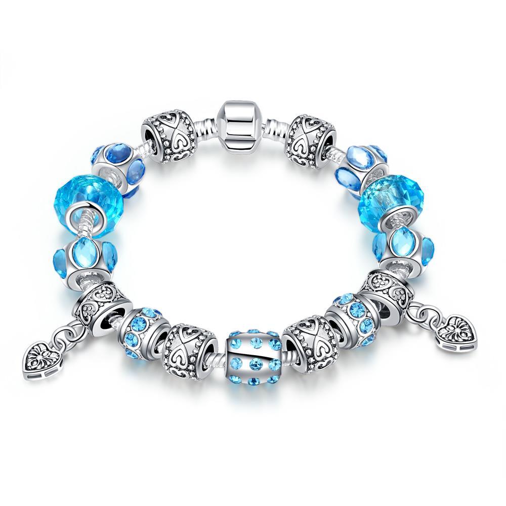 Vienna Jewelry Aruba Aqua Blue Pandora Inspired Bracelet - Free ...