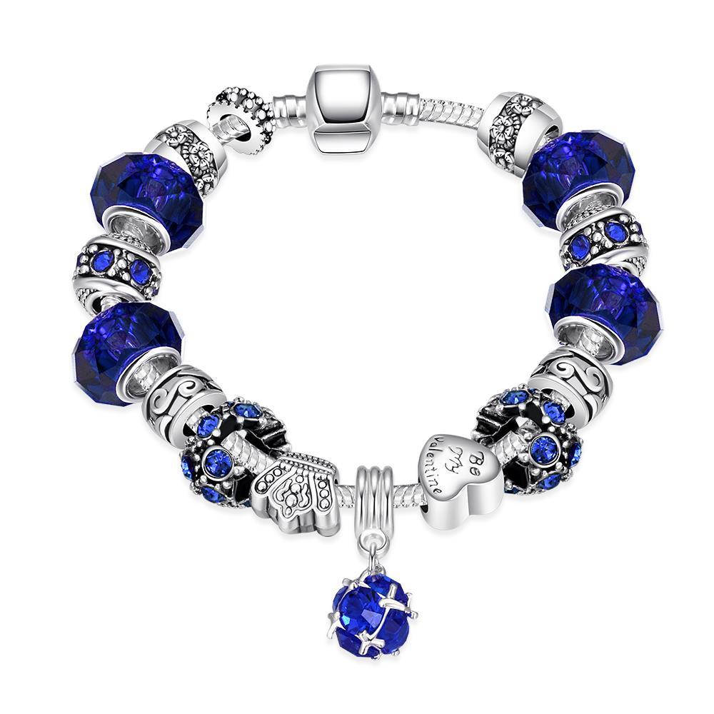 Vienna Jewelry 50 Shades of Aqua Blue Bracelet