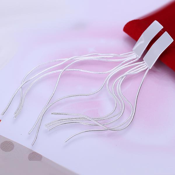 Vienna Jewelry Sterling Silver Drop Wire Plate Earring