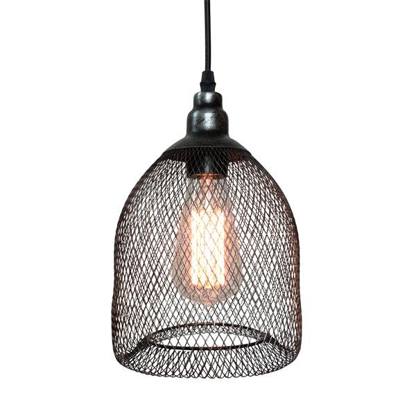 Metal mesh wire shade vintage industrial pendant lamp light Free