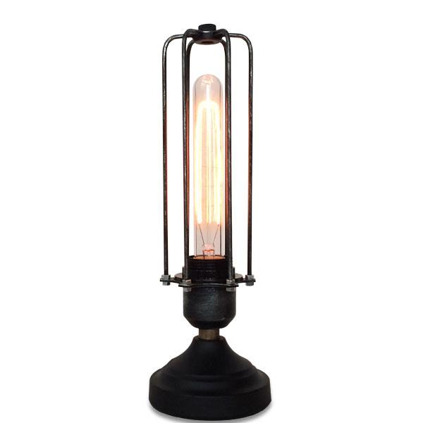 Vintage bedside dimmable hexagon cage table lamp light