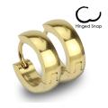 Gold Plated Stainless Steel Hoop Earrings