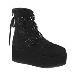 Women's Demonia Poison 101 Ankle Boot Black Vegan Leather - 18464326 ...