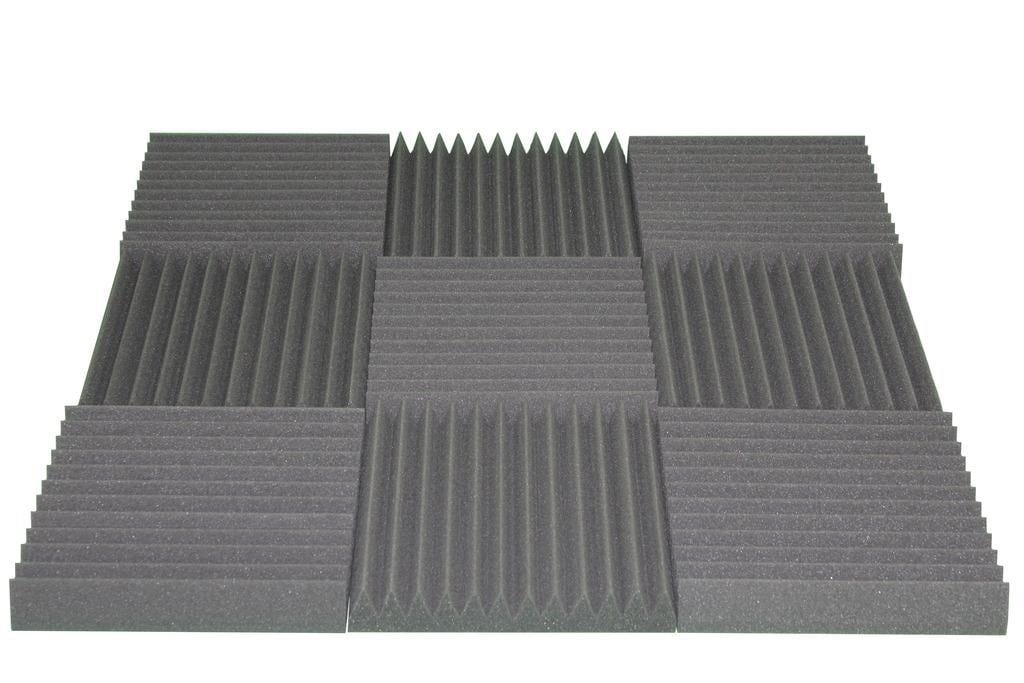Acoustic Wedge Soundproofing Foam Wall Tile 2x12x12