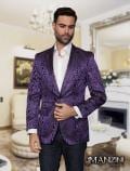 Men's manzini purple sport coat