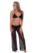 Women's Cover Up Front Tie Lace Pants Beach Swimwear Swimsuit