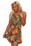 Women's Camo Tank Dress Authentic True Timber Orange