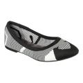 Women's Skechers Cleo Wham Flat Black/White