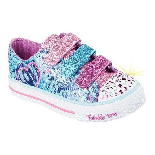 Girls' Skechers Twinkle Toes Shuffles Sweet Spirit Sneaker Turquoise ...
