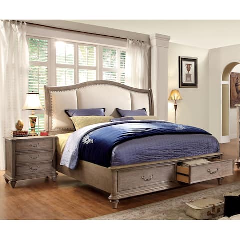 Rustic Bedroom Sets Online At Our Best Minka Iv Country Rustic Grey 2 Piece Bedroom Set By Foa