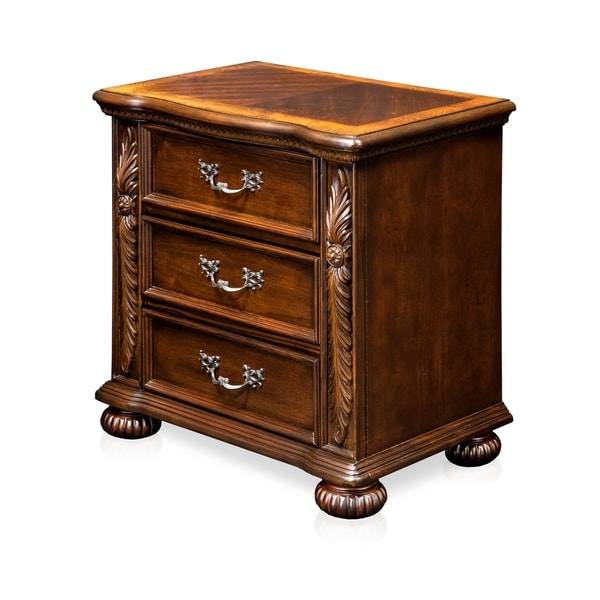 Shop Furniture of America Ulis Traditional Cherry Solid 