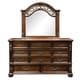 Thumbnail 2, Furniture of America Ulis Cherry 2-piece Dresser and Mirror Set. Changes active main hero.