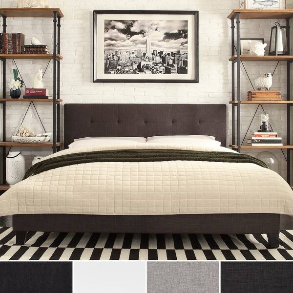 Jensen Upholstered Low Profile Tufted Queen Bed 10001196