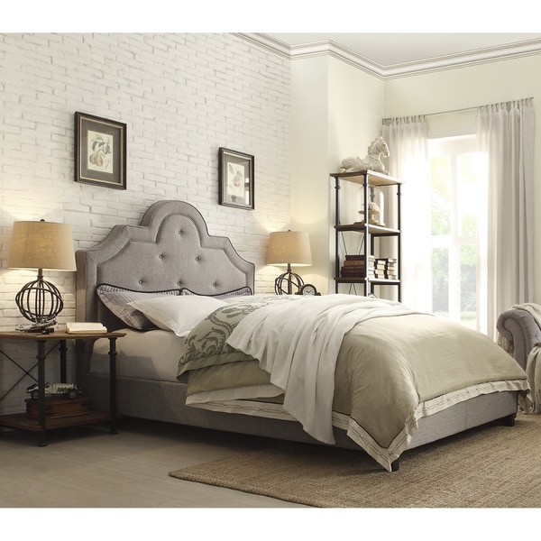 harper tufted high arching linen upholstered king size bed by inspire q bold - High King Size Bed Frame harper tufted high arching linen upholstered king size bed by inspire q bold - High King Size Bed Frame