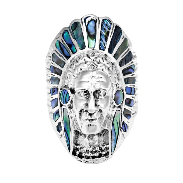Handmade Native American Style Stone Sterling Silver Ring