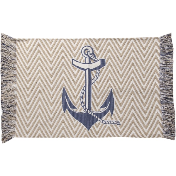 Shop Nautical Blue Rug (4' X 6') Free Shipping Today