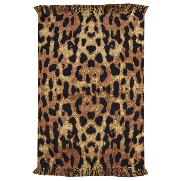 Animal Print Leopard Rug (4' X 6') - 17150916 - Overstock.com Shopping ...