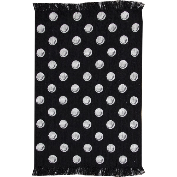 Black White Dots Rug 4 X 6 On Free Shipping Black White Dots Rug