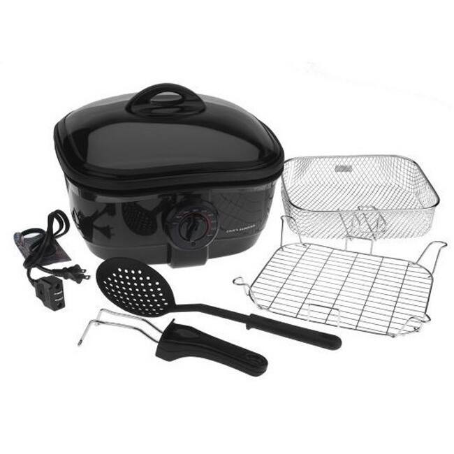 Cooks Essentials 2.5qt. 8-in-1 Nonstick Deep Fryer and Slow Cooker