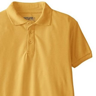 kids gold polo shirt