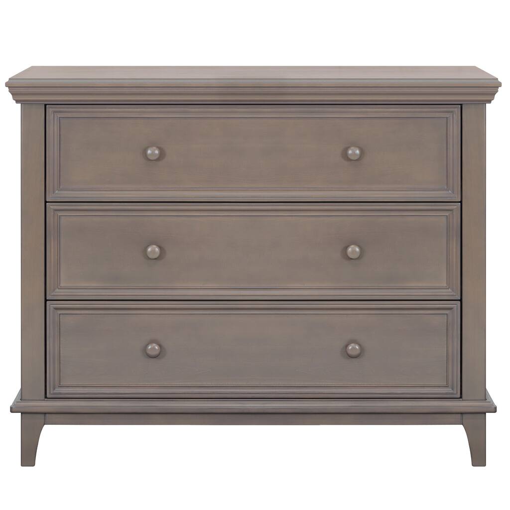 Kolcraft Transitional 3-drawer Grey Dresser